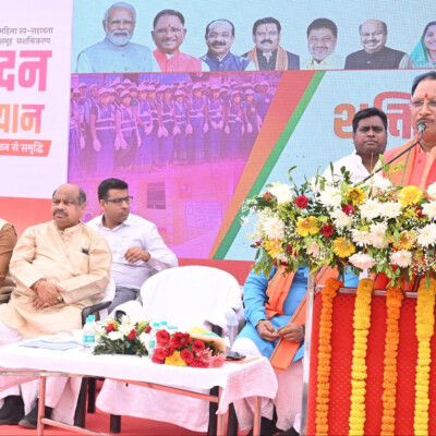 CG CM Vishnu : मुख्यमंत्री विष्णु रायपुर के शंकर नगर स्थित दुर्गा मैदान में आयोजित शक्ति वंदन अभियान में शामिल हुए