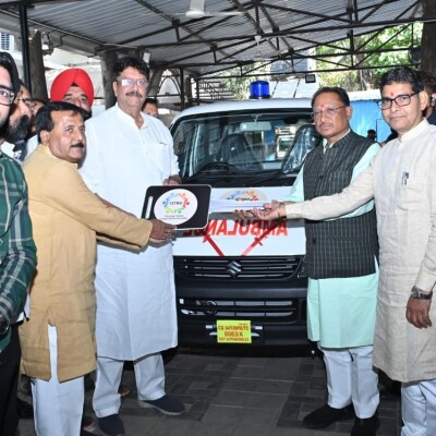 Chhattisgarh सीमेंट ट्रांसपोर्ट वेलफेयर एसोसिएशन ने की एंबुलेंस भेंट