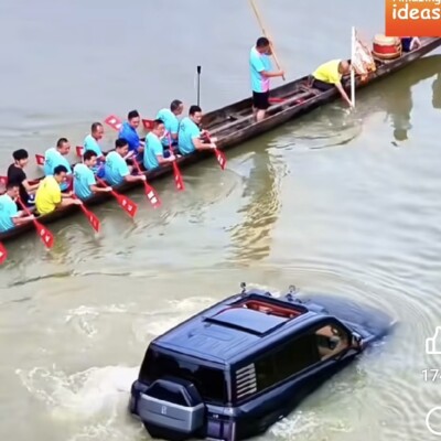 कार जो सड़क पर फर्राट भरती और नदी में तैरती है..